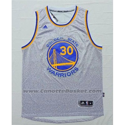 Maglia Moda Statico Golden State Warriors Stephen Curry #30 Grigio